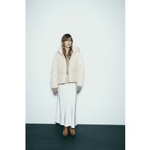 자라 ZARA 패딩 크롭 아노락 WATER AND WIND PROTECTION - 컬러 : 크림171321