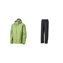 166913 골프비옷 Mizuno B2JE0A01 남성용 Bergtech 아쿠아 블록 레인 재킷 20회 세탁 후에도 발수성 일반 야외 사용, XX-대형, 올리브 그린 세트
