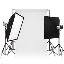 FOMEX 포멕스 D400p SS-B 세트/스튜디오 배경 세트, 고정형 (배경지 135cm)