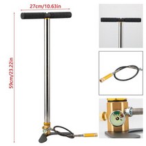 공펌프 볼용 핸드 에어 펌프 고압 스테인레스 스틸 휴대용 자전거 공기 리필 팽창기, 01