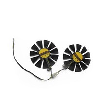 그래픽카드 팬 수리 부품 88mm fdc10u12s9 c rx580 rx570 rx470 4pin 쿨러 arez asus radeon rx 470 570 580 oc 그래픽, 2개