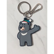 평창올림픽 공식굿즈 두꺼운 고무키링 키홀더 가방걸이 평창수호랑반다비