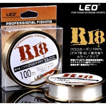 레오 FIN 고강도 평행권사 100m 낚시줄 모노줄 서해배낚시 루어낚시대 원줄, 레오R18낚시줄 2호