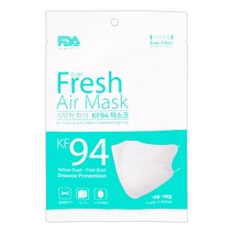 더숨 에버프레쉬에어 KF94마스크 (귀통증없는 특수밴드), 1매입, 5개