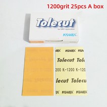 일본 KOVAX 사각형 건조 연마 지 1 오픈 4 포인트 그라인딩 블록 70/114mm 자동차 오렌지 껍질 패턴 더스, 03 1200grit 25pcs