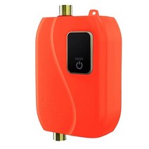 전기 순간온수기 110V 240V 3000W 미니 소형 Tankless 인스턴트 온수기 욕실 주방 보일러 샤워 키트 영국 미국 플매트 카펫 러그, [04] Orange, [02] Eu 플매트 카펫 러그