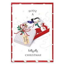 마음담아 크리스마스카드 2500 홀로그램박 금박 입체 12종, 1개, 05. 홀리졸리기프트박스