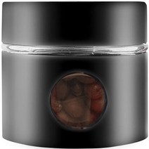Sifei 미니 유리 커피보관용기 40g, 1개, 블랙