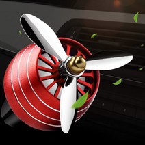 저스트굿 프로펠러 차량 방향제 조명이 켜지는 차량용 송풍구 디퓨저 클립 집게 클립형 집게형, 블랙(콜로뉴향)