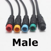전기자전거전자 자전거 속도 센서 연장 케이블 핀 방수 디스플레이 구리 와이어, 05 6Pin, 02 100 cm