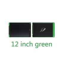 전자 드로잉 보드 LCD 화면 쓰기 태블릿 디지털 그래픽 드로잉 장난감 전자 필기 패드 보드 + 펜, 12 inch green