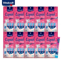 비타크래프트 리퀴드스낵 15g X 4P 10팩 2종콤보 맛별선택 고양이간식, 3세트 구매시 리퀴드스낵 2팩 증정, 연어오메가 10팩