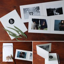 4X6 5X7 접이식 양면 종이 액자 스탠딩 페이퍼 프레임 졸업 청첩장 홍보 사진 선물 인쇄 BANA+2588EA, 4X6화이트봉투, 양면4X6_브라운