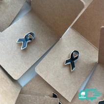 싸다구 조문 유가족 뱃지 애도 리본 블랙 추모
