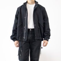 오트비룸 남자 아메리칸 스트링 숏 하프 야상 점퍼 오버핏 자켓 봄 가을 트렌치