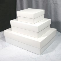 핌스토리 화이트 크라프트 블랙 종이상자 선물상자 모음전1, 화이트 기본형(소)