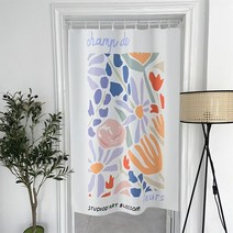 커튼 블라인드 다이소커튼 북유럽 짧은 주방 침실 출입구 파티션원피스 노렌 사무실 장식 홈 인테리어