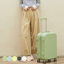 크리미 라운드 캐리어 20 24 26인치 기내용 중대형 하드캐리어 여행용 가방 ABS 수하물