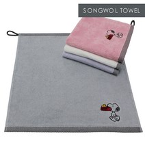 [송월타월] 스누피 고리타월, 분홍, 1개