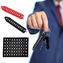 폰넘버판 키링 스마트키 분실방지 전화번호, 폰넘버판BL01607레드