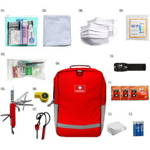 커스커즈 생존 배낭 재난 대비 용품 A형/ B형 - 가방랜덤발송, 랜덤, B세트