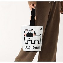 에코백 작은가방 여성 숄더 토트백 캔버스 귀여운