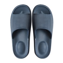 인사이드리빙 발편한 푹신한 편안한 쿠션 층간소음 실내 거실 실내용 슬리퍼 실내화, 남성용네이비