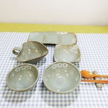 미각도예 혼밥상차림세트 분청 1인상차림 1인홈세트, 6P