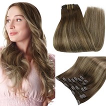 붙임머리 앞머리가발 풀샤인 클립 인 헤어 익스텐션 블랙 발라야지 실버 18 인치 7 개 리얼 인모 천연 더블, 02 14inches_01 120g/Set, 13 4 24 4