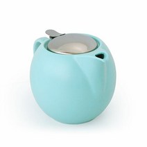 제로재팬 실용적인 도자기 라운드티팟 2인용 450ml 젤라토민트, 단일속성