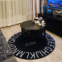 원형카페트 먼지없는 단모 워셔블 거실러그 매트 침실