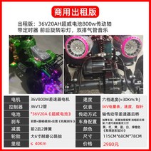 전동 카트 성인용 2인용 카트라이더 드리프트 전동휠 ATV 고카트, 기본, 렌탈 보드 36V20 슈퍼웨이 800W