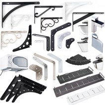 선반대 브라켓 지지대 거치대 유리 목재용 까치발, 51.2377선반대 그레이 165x125mm