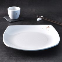 백청아 멜라민 사각 접시 7호 업소용 식당 한정식 일식 중식 중국집 그릇