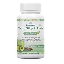 성인용 Tulsi Giloy Amla Curcumin 비타민 C 면역 증진제 성인 남성 여성용 아유르베딕 정제