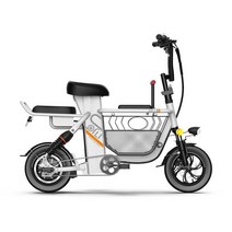 배달 팻바이크 가성비 Bici elettrica 소형 도시 통근용 전기 자전거 숙녀 접이식 리튬 배터리 부모-자식, 02 white, 06 30A