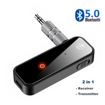 2 in 1 무선 블루투스 5.0 수신기 송신기 어댑터 자동차 음악 오디오 Aux 헤드폰 BT5.0 어댑터용 3.5mm 잭, 01 Receiver Transmitter