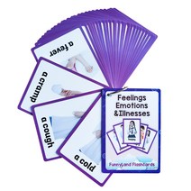 26종 760개 어린이 영어 플래시 카드 교육용 장난감 영어 유아 학습 카드, feelings/emotions