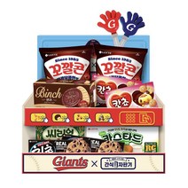 자이언츠 x 간식자판기 과자 선물세트, 중형 스낵 6p + 소형 스낵 3p, 7개