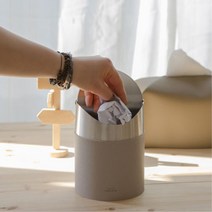 화장대 테이블 백화점 화장실 미니 휴지통 욕실 가정용 슬림 세면대 데스크, 1개, 쿨그레이