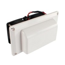 12V 25W 사이드 에어 벤트 팬-슈퍼 사일런트 환기 배기 포트 레인지 후드 내부 그리드 포함 150x80x72m, [02] white