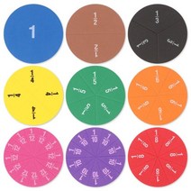 51Pcs EVA 라운드 모양의 분수 서클 악기 몬테소리 수학 교육 장난감 학습 도구 학생 선물, 51PCS Set