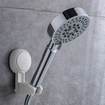 오키로 후크 흡착식 욕실 샤워기거치대, 단품