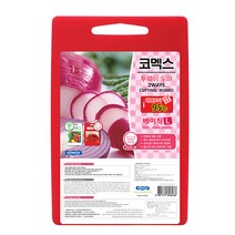 코멕스 투웨이 양면도마 베이직 대 420*280*12mm, 적색+백색, 1개