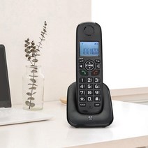 큰버튼 충전식 LCD 무선전화기 사무실 회사 호텔 3자통화 내선전화기 핸즈프리전화기 소형무선전화기 매장무선전