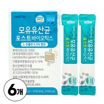 모유유산균 포스트바이오틱스 락토바실러스 가세리 람노서스 루테리 L 프롤린 함유, 60g, 60g, 6개