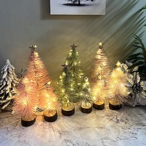 반짝별 미니 트리 장식품 핑크트리 보라트리 LED등 무료증정 크리스마스 장식품 테이블 트리 겨울 연말장식소품, 핑크