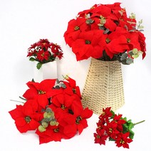 스페셜 포인세티아 조화 크리스마스 화분 인테리어, E027) 우탄탄HP거치대