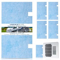 SKYFOOST 6팩 업그레이드 RV AC 필터 교체 - Rv 에어컨 35.6 x 19.1cm(14 7.5인치) Dometic Duo Therm 에어컨과 호환 3313107.103, 6
