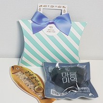 꼬마데코 하트미역잡곡굴비세트(민트반달리본손잡이), 1개, 생일라벨